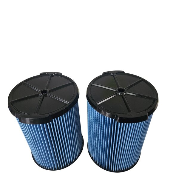 Ridgid 2 Pack Genuine Fine Dust Pleated Paper Wet Dry Vac Shop Vacuum Filters - Picture 2 of 10